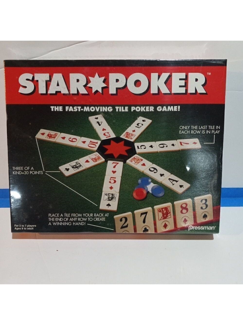 STAR TILE POKER GAME 1994 PRESSMAN NEW NEVER OPENED